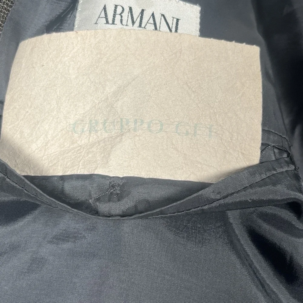 ARMANI Collezioni Blazer Wool Sport Coat Jacket Men 46 Brown 2 Button See Sz Pic